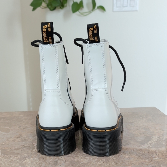 Dr. Martens White Combat Boots - Picture 4 of 10